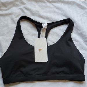 Fabletics Black Large Sports Bra NWT